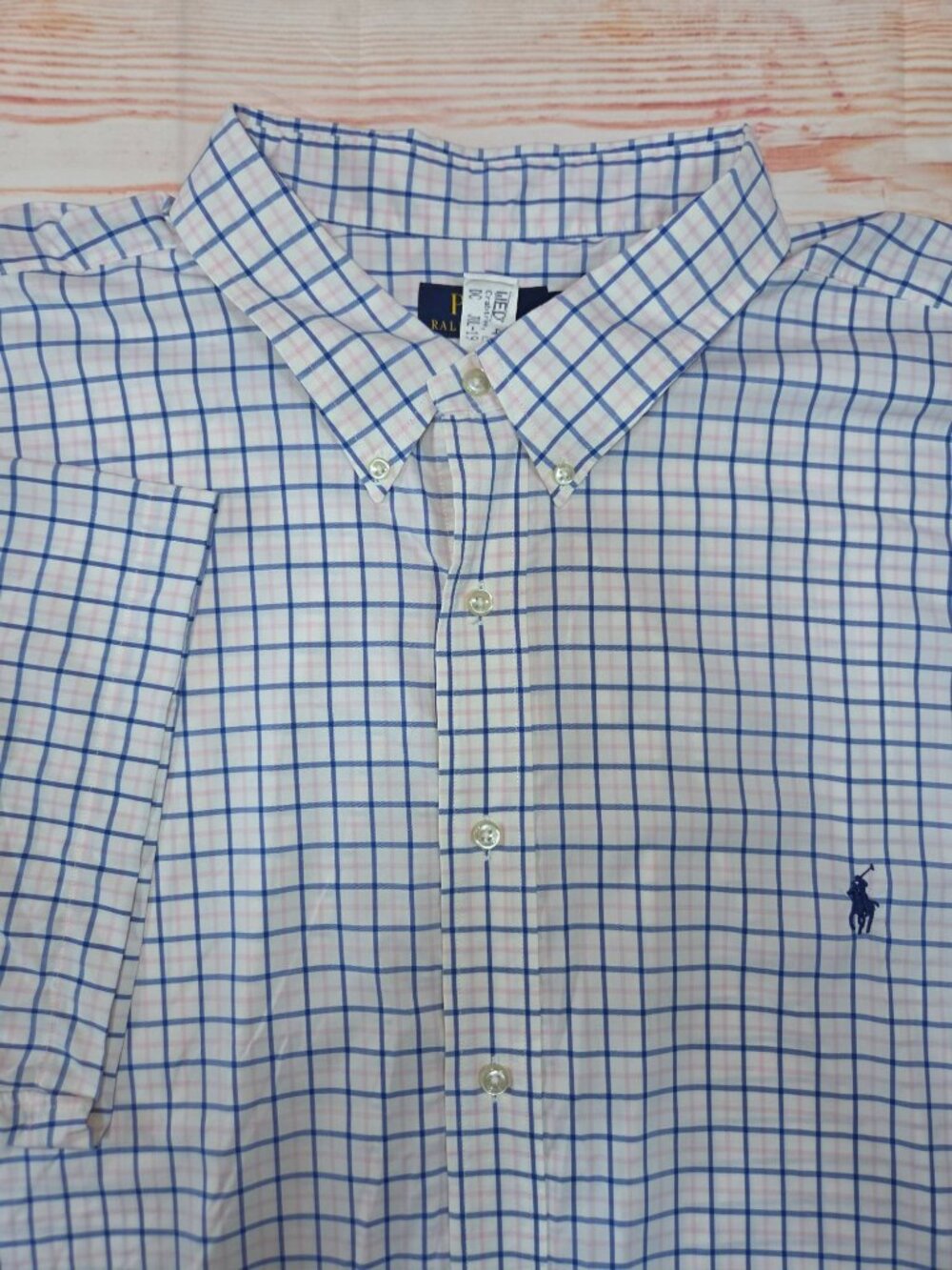 Polo Ralph Lauren Mens Blue Plaid Short Sleeve Shirt 3XB